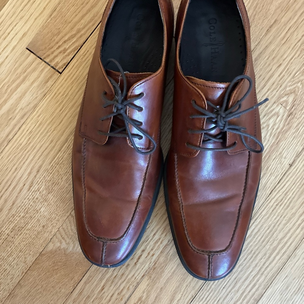 Cole Haan Men's Tan Leather Oxfords